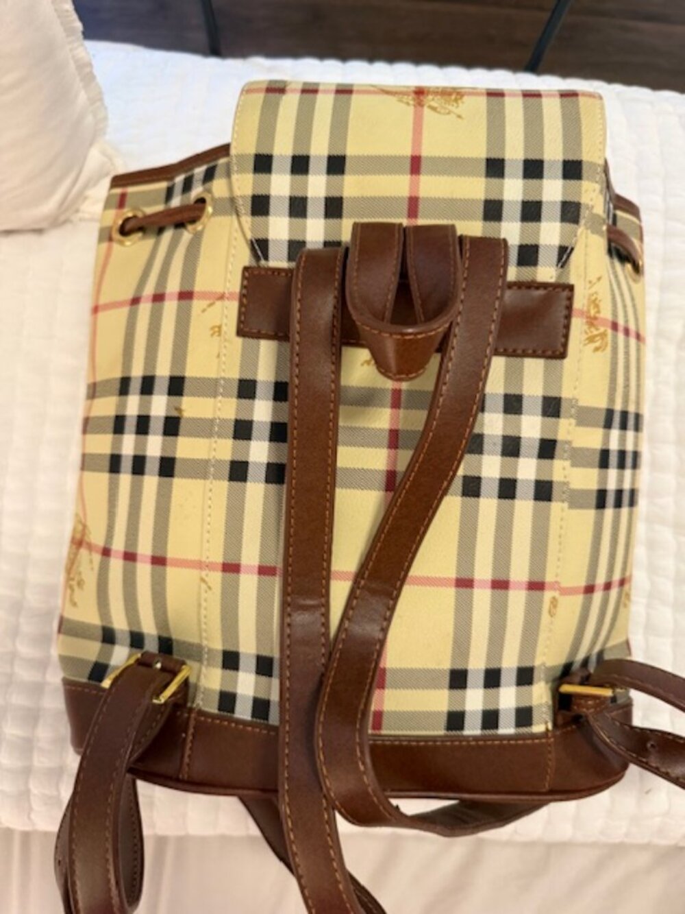 Vintage Burberry Haymarket Check backpack - Picture 3 of 5